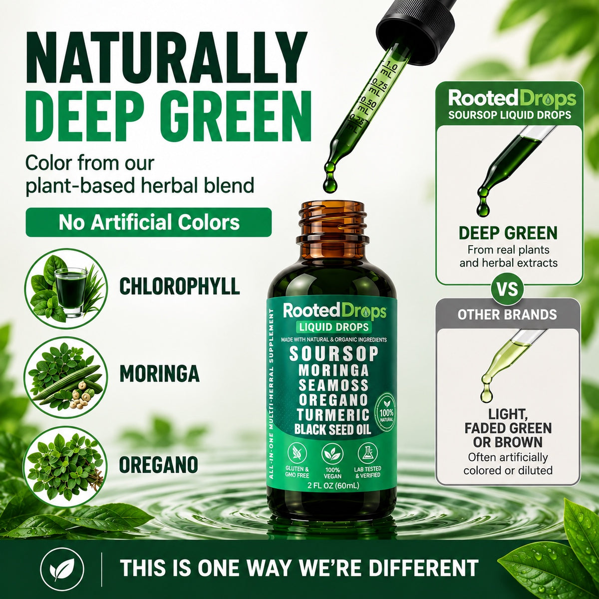 RootedDrops™ 10-in-1 Herbal Liquid Drops
