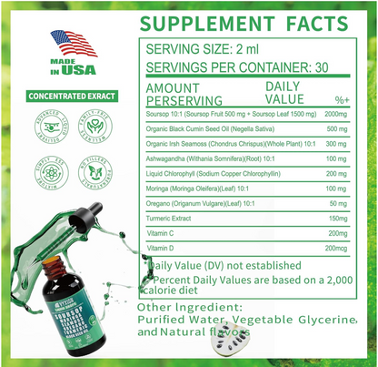 RootedDrops™ 10-in-1 Herbal Liquid Drops